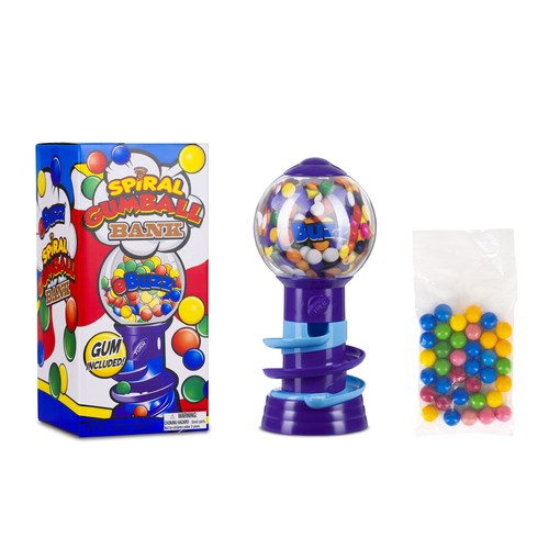 Spiral gumball machine - gumball,